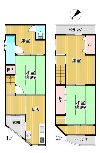 東住吉区桑津1丁目　中古テラスハウス