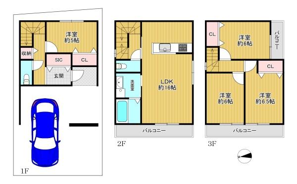 平野区平野本町5丁目　新築戸建　1号地
