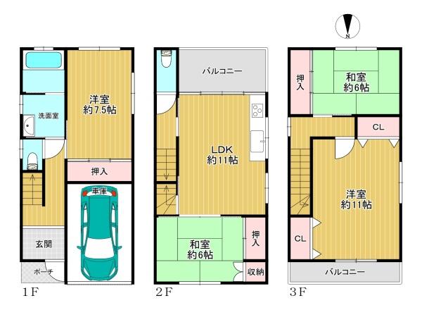 東住吉区湯里4丁目　中古戸建