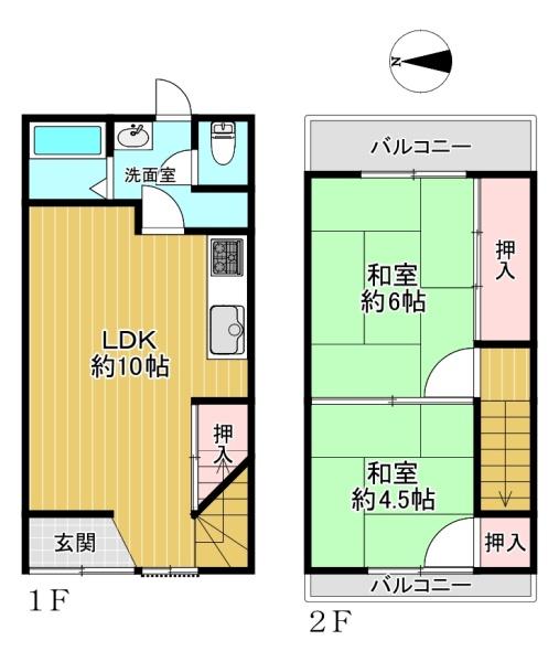 生野区勝山北2丁目　中古テラスハウス