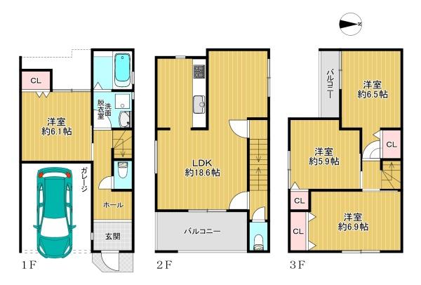 大阪市平野区平野市町１丁目の中古一戸建て