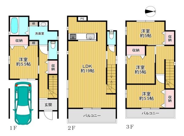 生野区巽西4丁目　中古戸建