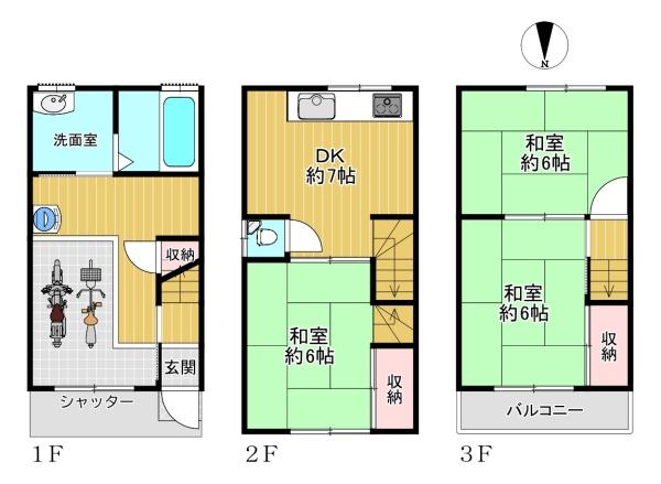 平野区加美正覚寺1丁目　中古戸建