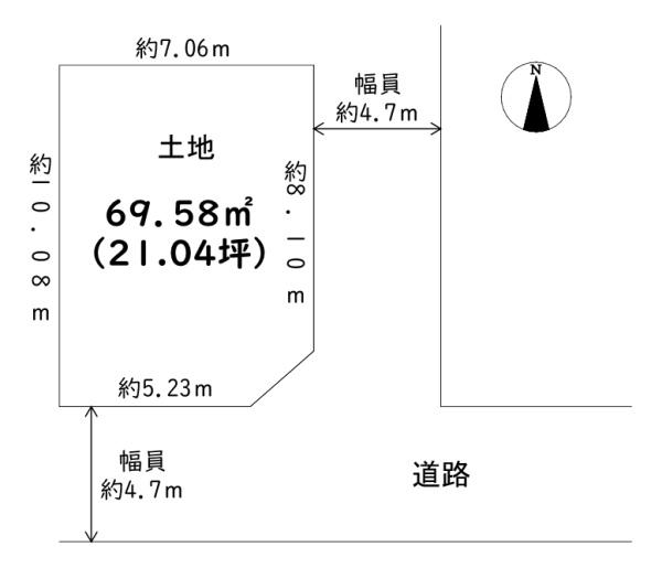 堺市北区南花田町の土地