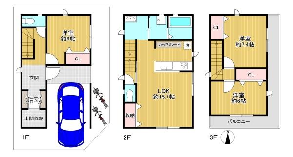 堺市北区南花田町の土地