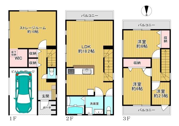 東住吉区公園南矢田2丁目　新築1号棟