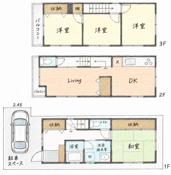 平野区加美東2丁目　中古戸建