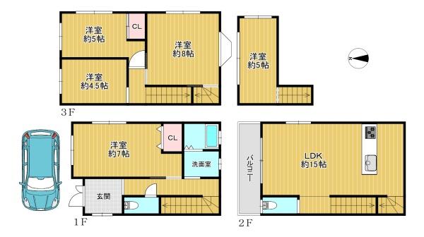 大阪市平野区加美鞍作２丁目の中古一戸建て