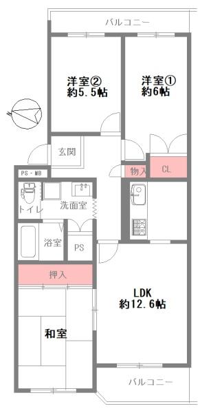 千里山田グリーンハイツ３号棟