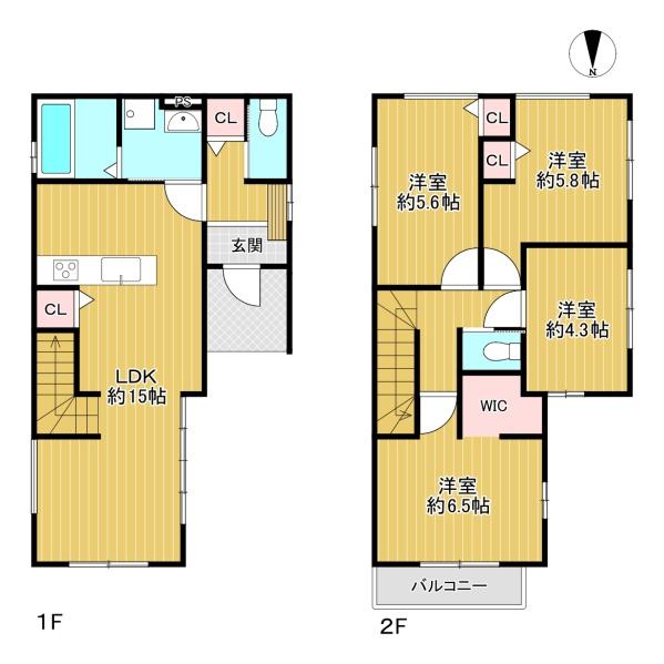 豊中市箕輪2丁目　1号棟
