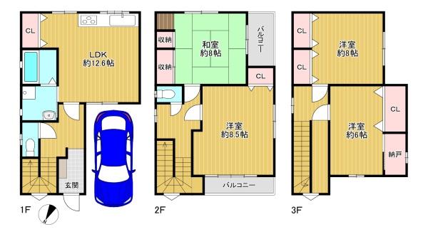吹田市千里山東1丁目　中古戸建