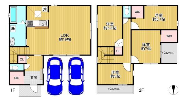 豊中市利倉2丁目　新築戸建