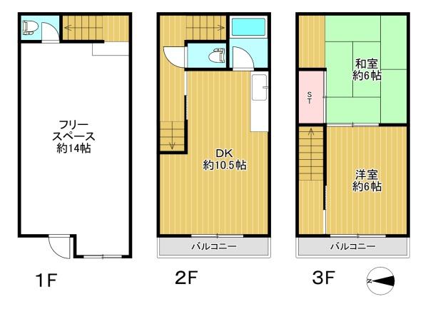 大阪市淀川区三津屋南1丁目　中古テラス