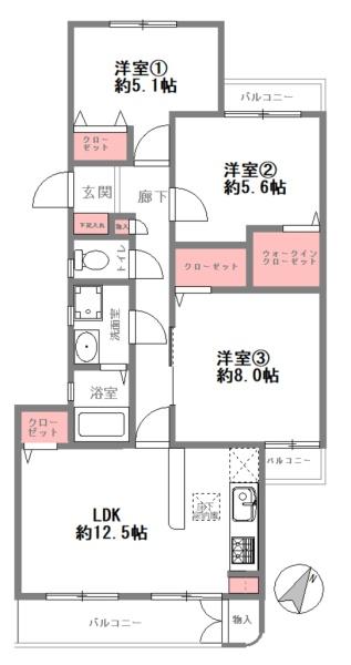 山田西第1次団地　A3棟