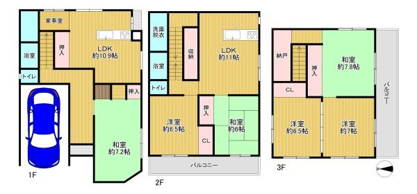 豊中市服部西町３丁目の中古一戸建て