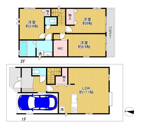 豊中服部西町3丁目　1号棟　新築戸建