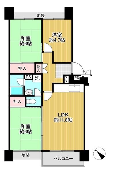 北緑丘第四住宅　西棟　18号棟