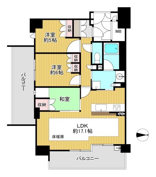 サンメゾン緑地公園アベニュー(間取り)