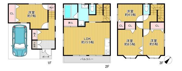 吹田市日の出町　中古戸建
