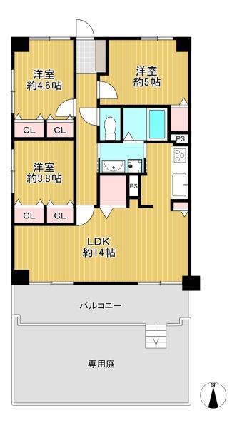レックスタウン新高２号館