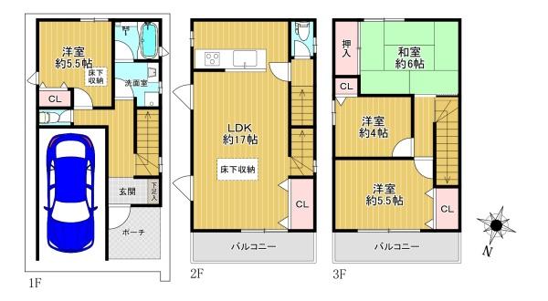 淀川区田川北3丁目　中古戸建