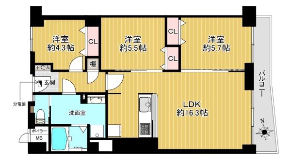 公社千里山田D住宅A-2棟