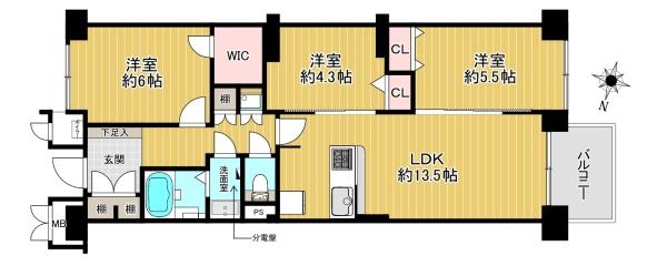 新北野第2コーポ西棟
