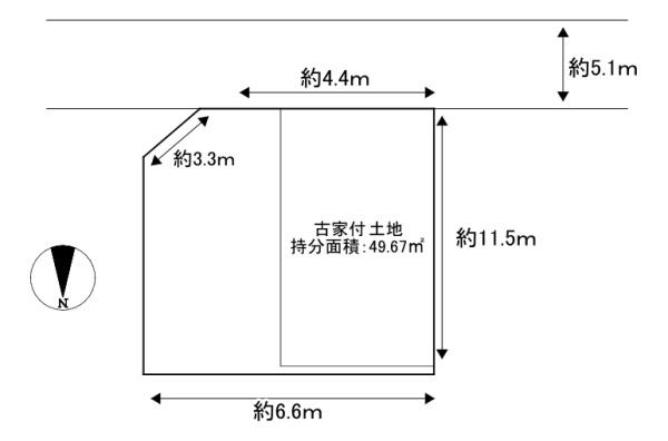 尼崎市南塚口町8丁目　古家付土地