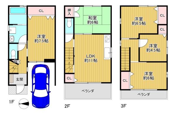 東大阪市日下町７丁目の中古一戸建て