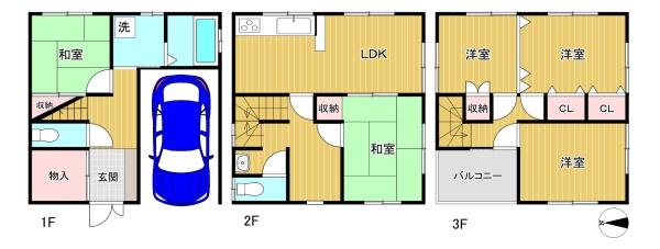 東大阪市新家２丁目の中古一戸建て