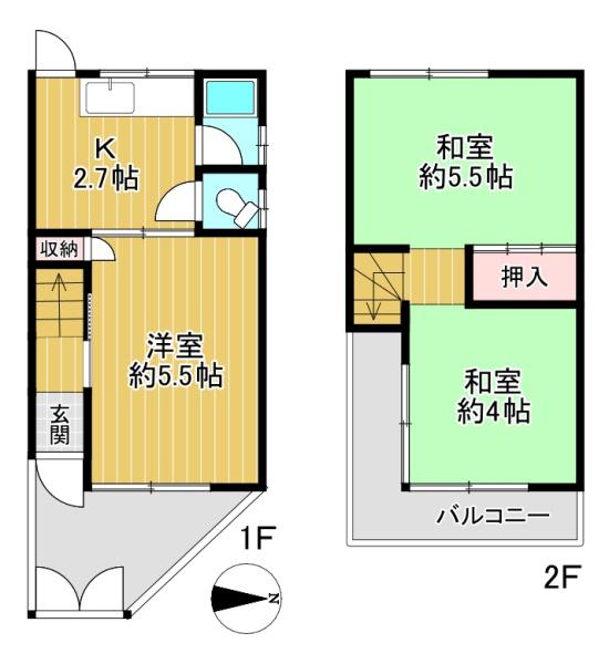 東大阪市六万寺町1丁目　中古戸建