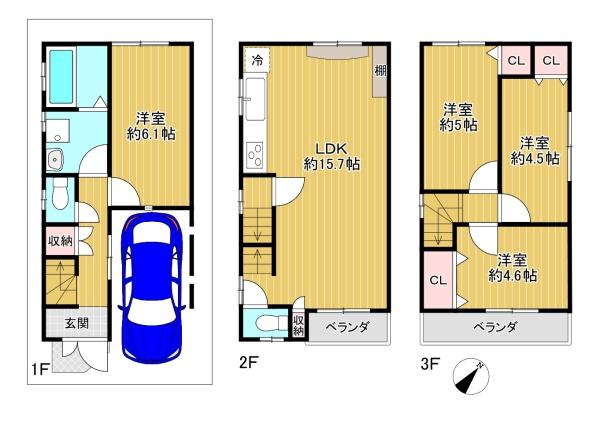 東大阪市西上小阪　中古戸建
