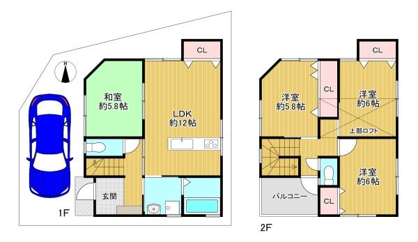 東大阪市島之内1丁目　中古戸建