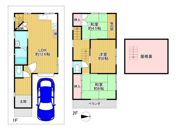 東大阪市日下町２丁目の中古一戸建て
