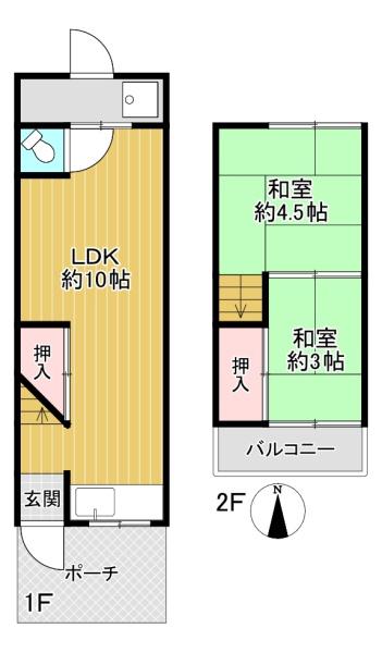 大東市野崎1丁目　中古テラスハウス