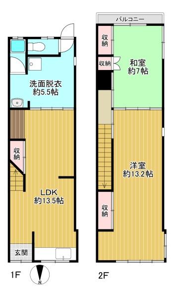 八尾市山城町3丁目　中古テラスハウス