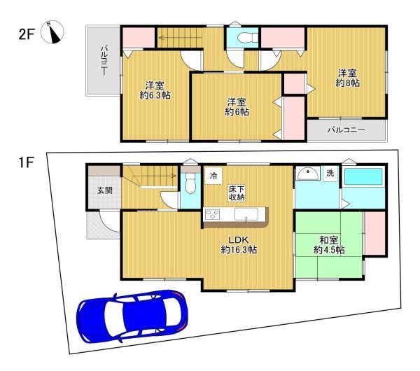 東大阪市第2北石切町　3号棟　新築戸建