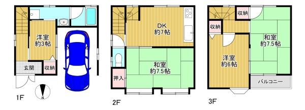 東大阪市長栄寺の中古一戸建