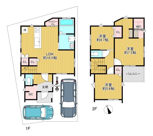 フロックスタウン中鴻池町A棟　未入居戸建
