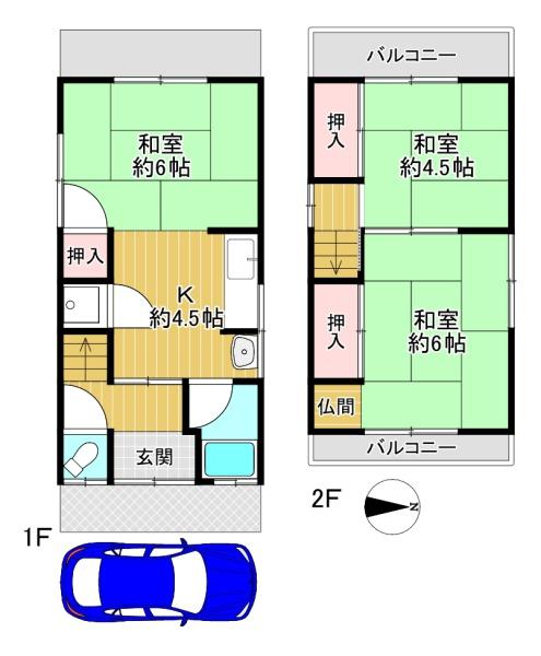 東大阪市上六万寺　中古戸建