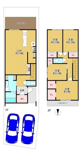 東大阪市瓢箪山町　A号地　新築戸建