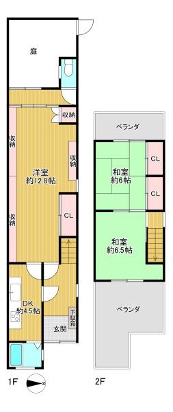 東大阪市長堂３丁目の中古一戸建て