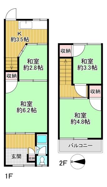 東大阪市近江堂2丁目　中古テラスハウス