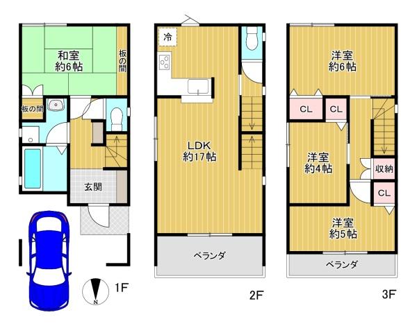 東大阪市花園西町１丁目の中古一戸建て