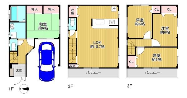 大阪市西成区南津守７丁目の中古一戸建て