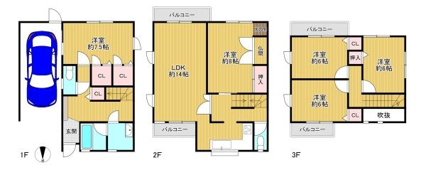 東大阪市松原２丁目の中古一戸建て