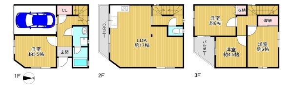 東大阪市若江西新町３丁目の中古一戸建て