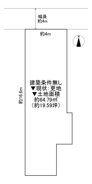 東大阪市吉田1丁目の土地(間取り)
