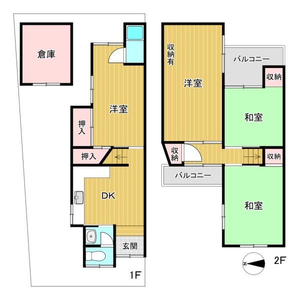 大東市御供田4丁目　中古テラス