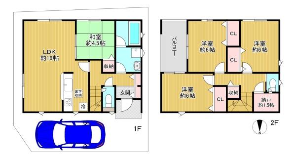 東大阪市水走第1　2号棟　新築戸建